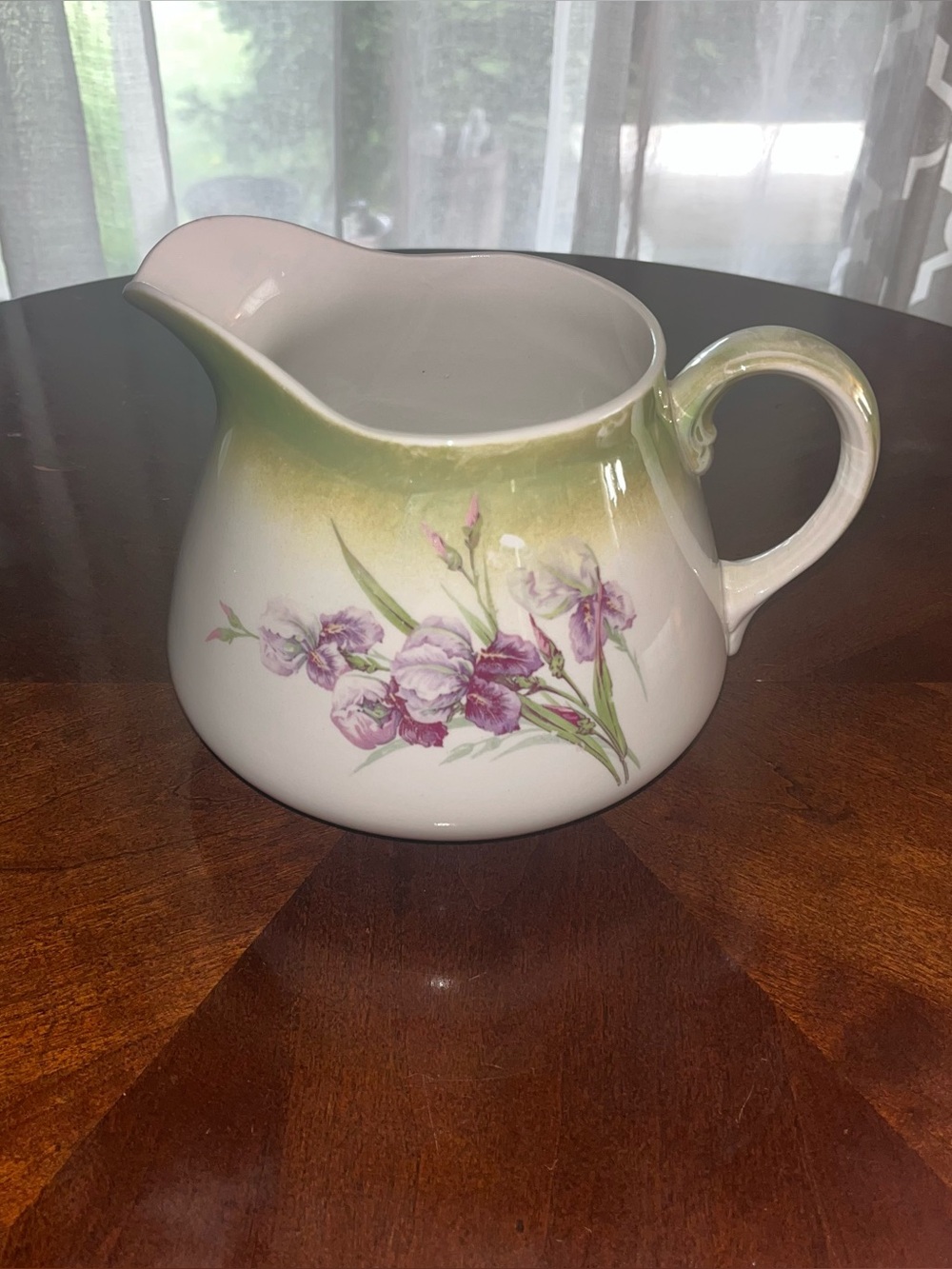 Antique Homer Laughlin Genesee floral pitcher rare